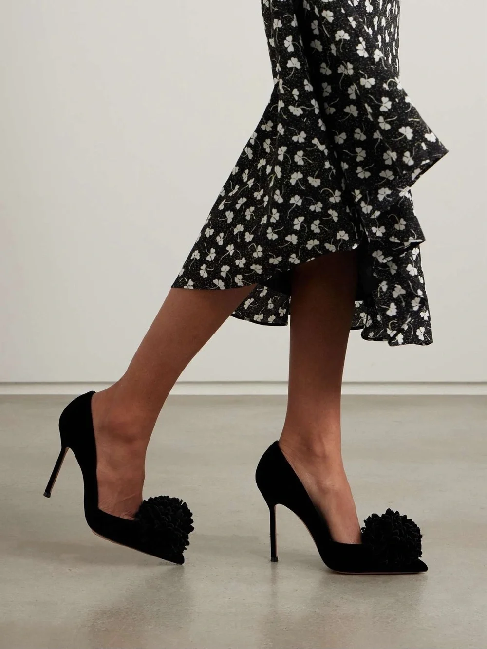 New Aquazzura Velvet Couturier Pump Heels